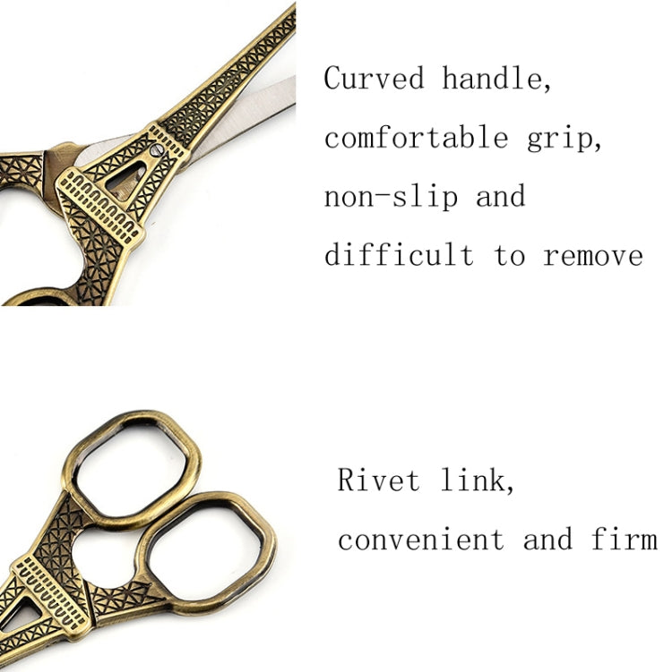 Ciseaux Tour Eiffel en acier inoxydable faits main pour fil, ciseaux à sachet de thé, bronze vert, titane noir, or rose, doré, bronze rouge