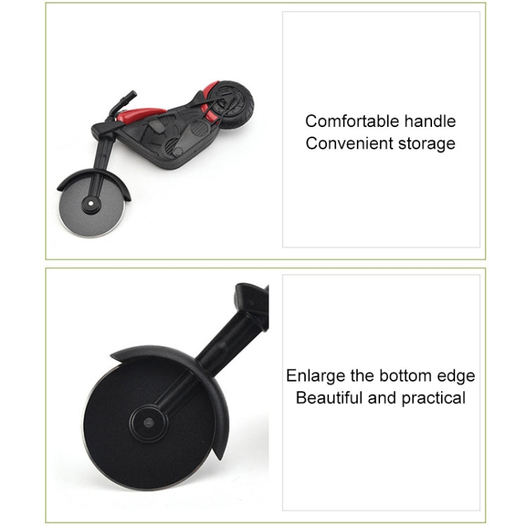 Coupe-pizza en forme de moto en acier inoxydable, coupe-pizza, moto