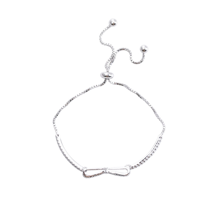 Bracelet extensible en argent sterling 925 avec nœud pour filles