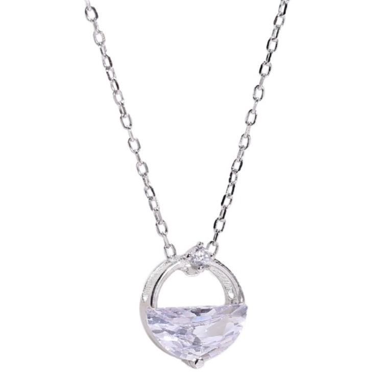 Collier en Argent Sterling S925 Motif Eau Claire Accessoires Saint-Valentin