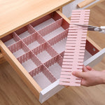 Séparateur de tiroir en plastique, planches de rangement à combinaison libre, 4 pièces/paquet, 37x7cm, 47x7cm