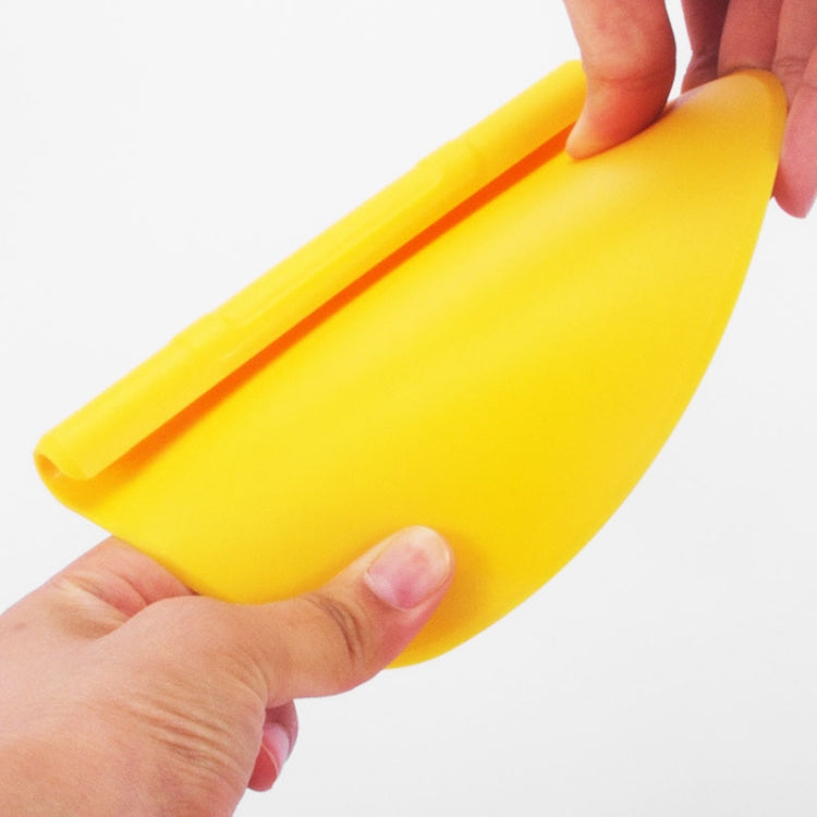Racloir coupe-pâte en acier inoxydable avec échelle, 2 couteaux à nouilles (jaune)