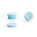 Boîte à déjeuner pliable portable pour micro-ondes, boîte à déjeuner ronde en silicone, livraison de couleur aléatoire, capacité : 350 ml, 350 ml, 500 ml, 800 ml, 1200 ml
