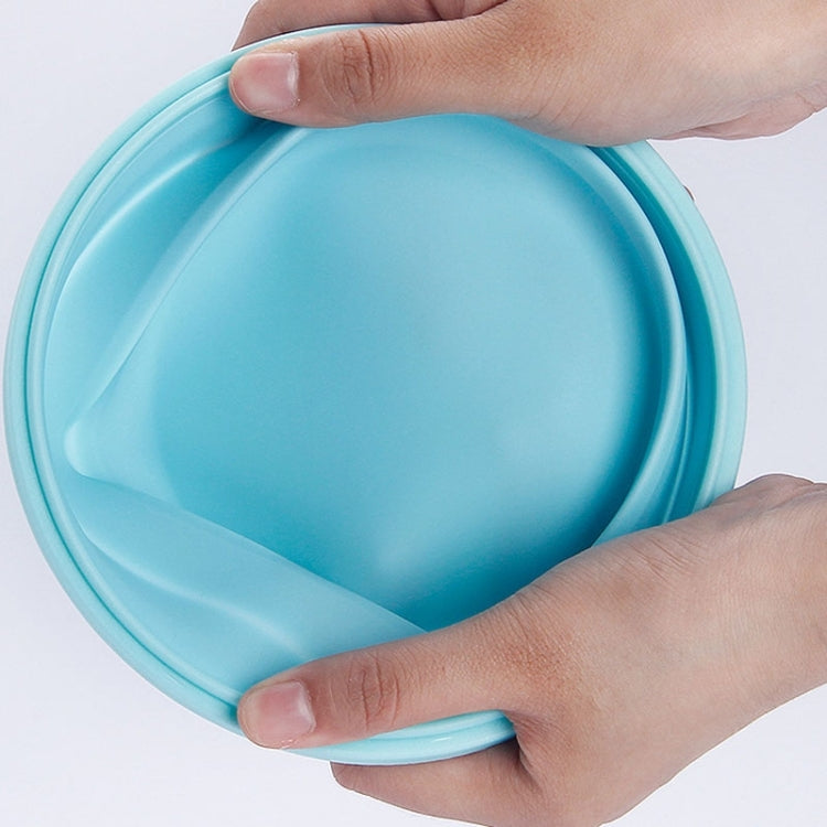 Boîte à déjeuner pliable portable pour micro-ondes, boîte à déjeuner ronde en silicone, livraison de couleur aléatoire, capacité : 350 ml, 350 ml, 500 ml, 800 ml, 1200 ml