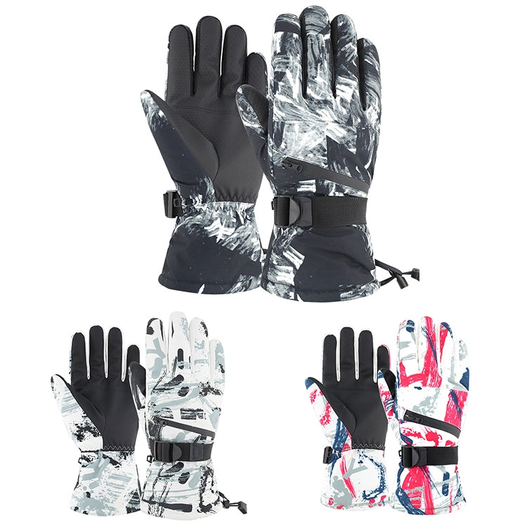 Gants de ski thermiques d'hiver, gants en velours imperméables d'extérieur, gants de moto épais à écran tactile, M, L, XL
