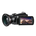 ORDRO AC5 4K HD Night Vision WiFi 12X Optical Zoom Digital Video DV Camera Camcorder, Standard, Standard + Microphone, Standard + Microphone + Handheld Stand, Standard+  Microphone + Fill Light