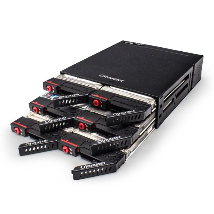 Boîtier de disque dur à six baies pour lecteur optique OImaster MR-6601, MR-6601