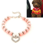 Colliers pour animaux de compagnie avec perles, accessoires pour chats et chiens, S, M, L