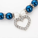 Colliers pour animaux de compagnie avec perles, accessoires pour chats et chiens, S, M, L