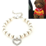 Colliers pour animaux de compagnie avec perles, accessoires pour chats et chiens, S, M, L