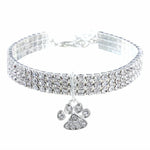 Collier pour animaux de compagnie, élastique, avec diamants, pour chats et chiens, bijoux, Tailles S, M, L