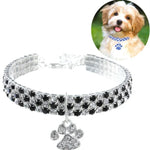 Collier pour animaux de compagnie, élastique, avec diamants, pour chats et chiens, bijoux, Tailles S, M, L