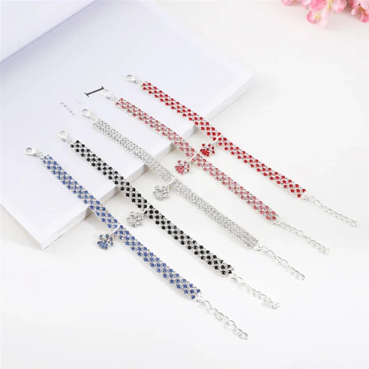 Collier pour animaux de compagnie, élastique, avec diamants, pour chats et chiens, bijoux, Tailles S, M, L