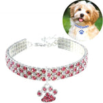 Collier pour animaux de compagnie, élastique, avec diamants, pour chats et chiens, bijoux, Tailles S, M, L