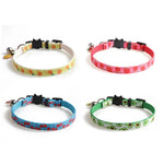 Collier pour Chat en Tissu avec Fruits et Clochette, 1x28cm