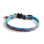 Collier pour Chat en Tissu avec Fruits et Clochette, 1x28cm