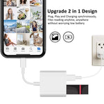 Adaptateur OTG 8 broches vers USB2.0 + interface 8 broches, compatible avec le système iOS