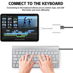 Adaptateur OTG 8 broches vers USB2.0 + interface 8 broches, compatible avec le système iOS