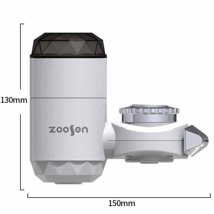 Robinet électrique d'eau chaude Zoosen, type de connexion, robinet d'eau chaude instantanée, prise CN, Style:Blanc + Protection anti-fuite, Blanc, avec connecteur de pommeau de douche, Blanc + Protection anti-fuite
