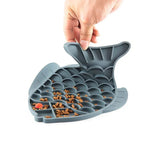 Tapis d'alimentation lente en silicone pour chats et chiens, gamelle anti-étouffement, type poisson, type griffe, type fleur