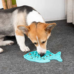 Tapis d'alimentation lente en silicone pour chats et chiens, gamelle anti-étouffement, type poisson, type griffe, type fleur