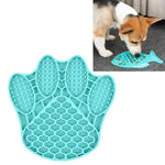 Tapis d'alimentation lente en silicone pour chats et chiens, gamelle anti-étouffement, type poisson, type griffe, type fleur
