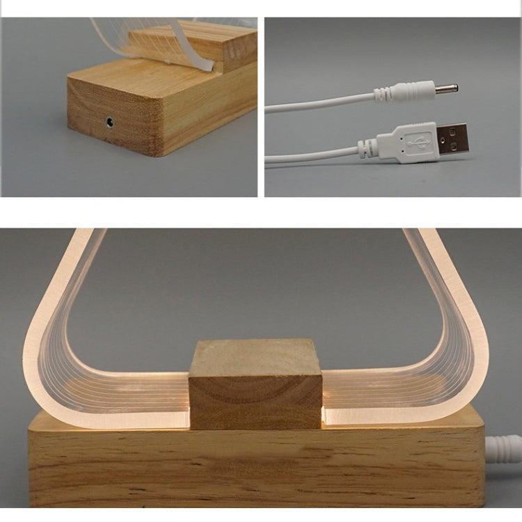 Lampe de Bureau Simple USB LED Veilleuse en Acrylique