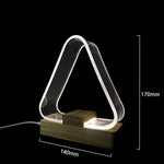 Lampe de Bureau Simple USB LED Veilleuse en Acrylique