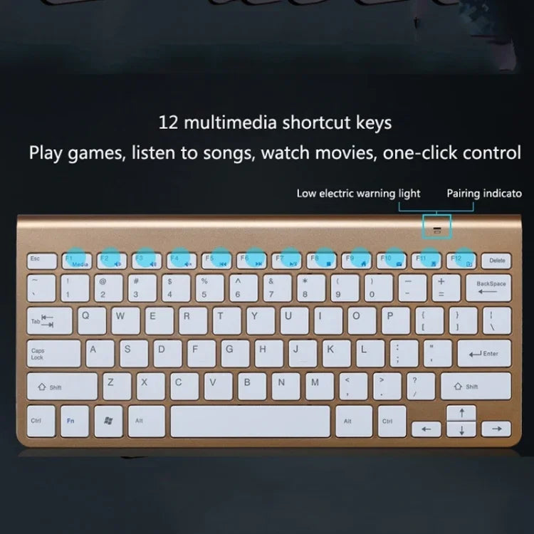 Mini clavier et souris sans fil universels USB pour ordinateur portable et de bureau, Clavier, Ensemble clavier et souris
