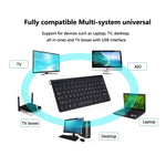Mini clavier et souris sans fil universels USB pour ordinateur portable et de bureau, Clavier, Ensemble clavier et souris