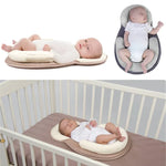 Oreiller Bébé Matelas Nouveau-né Oreiller Positionneur de Sommeil Bébé Prévention de la Plagiocéphalie Oreillers Anti-Roulade