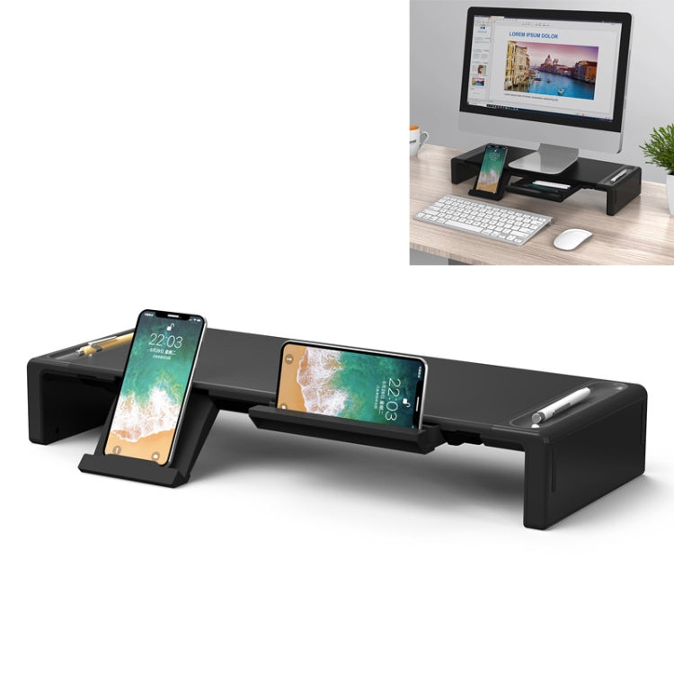 AP2002-2-A Support de rangement pour ordinateur portable avec augmentation de l'affichage Olmaster, style classique, avec boîte de rangement supplémentaire