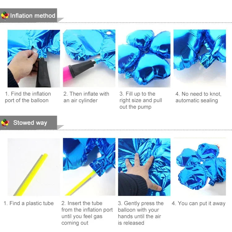 26 PCS Ballons en Aluminium en Forme d'Étoile 18 Pouces pour Décoration de Fête, Livraison Couleur Aléatoire, Ballon en Aluminium