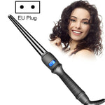 Fer à Boucler Conique LCD Tube Unique Céramique Émaillée Fleur de Poire Cône, 19mm UE, 25mm UE, 25mm US, 19mm US, 32mm UE