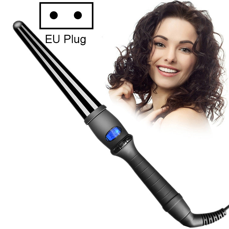 Fer à Boucler Conique LCD Tube Unique Céramique Émaillée Fleur de Poire Cône, 19mm UE, 25mm UE, 25mm US, 19mm US, 32mm UE