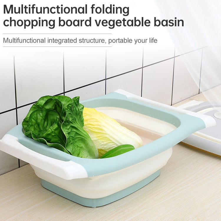 Planche à découper multifonctionnelle pliable pour lavage de légumes, rose