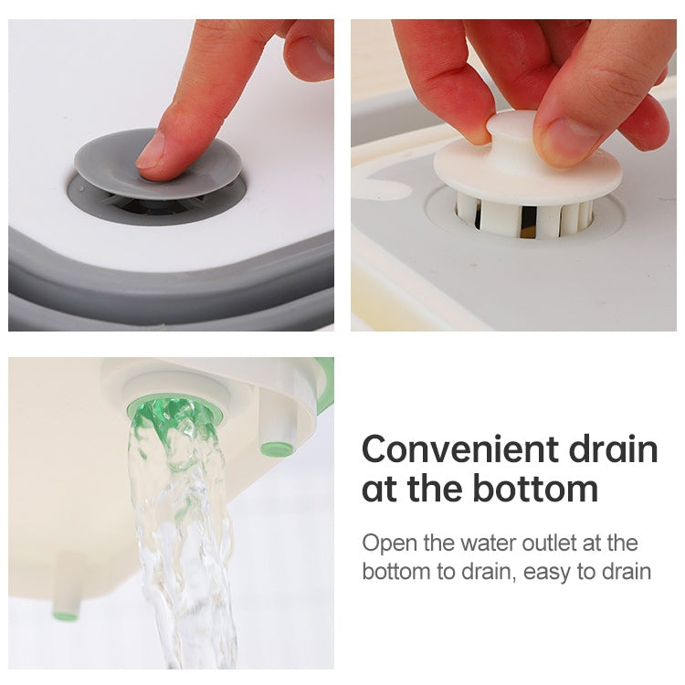 Planche à découper multifonctionnelle pliable pour lavage de légumes, rose
