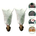 2 PCS Housse Anti-Gel pour Plantes, Protection Contre le Froid Automne et Hiver, Housse Non Tissée Antigel pour Arbres, 0.8mx1.2m, 0.6mx0.8m, 1.2x1.8m, 0.8mx1m