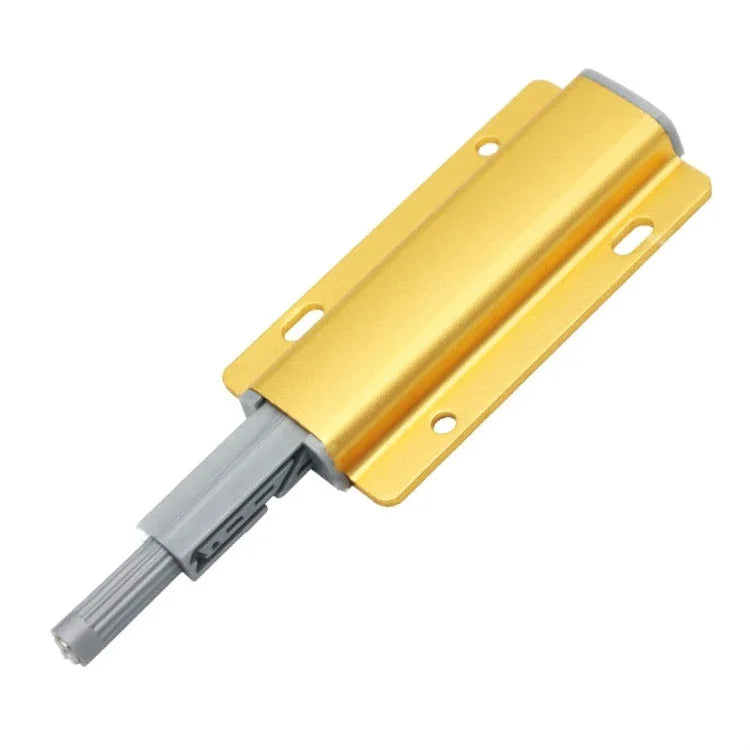 3 PCS Basculeur en alliage d'aluminium sans poignée pour pousser-tirer Porte d'armoire Tiroir Basculeur, Or, Argent
