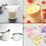 2 jeux de mèches de bougies en coton tressé pour lampes à beurre, mèches de bougies
