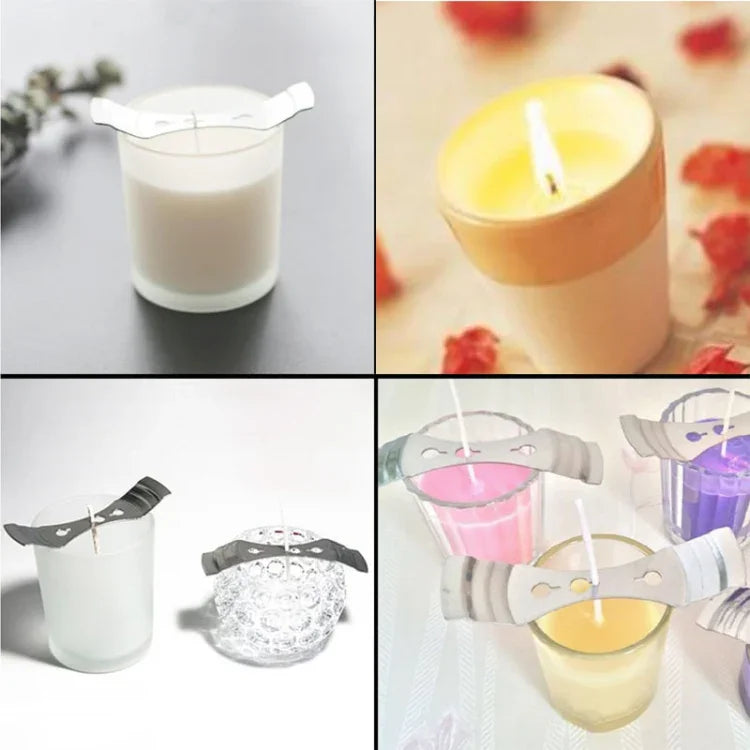 2 jeux de mèches de bougies en coton tressé pour lampes à beurre, mèches de bougies