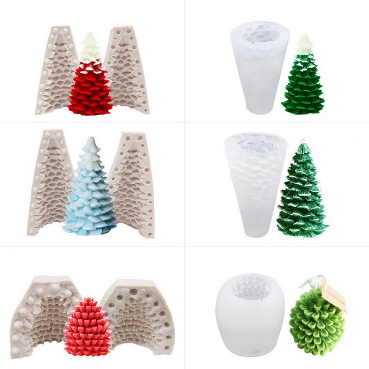 Moule en silicone pour décoration de gâteau de Noël, moule à bougie parfumée DIY, SX-SD-43, SX-SD-44, SX-SD-45, SX-SD-46, SX-SD-47, SX-SD-48