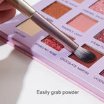 Lot de 4 pinceaux de maquillage, pinceau de maquillage pour les yeux, pinceau à détail en poils doux, pinceau estompeur avec pochette, doré, argenté