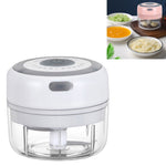 Presse-ail électrique rechargeable par USB, mixeur alimentaire complémentaire, presse-ail en acier inoxydable, dispositif de décorticage d'ail, mini hachoir à ail sans fil, vert, blanc