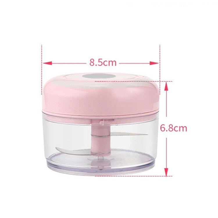 Presse-ail électrique rechargeable par USB, mixeur alimentaire complémentaire, presse-ail en acier inoxydable, dispositif de décorticage d'ail, mini hachoir à ail sans fil, vert, blanc