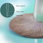 Pinceau de maquillage en fibre de maïs lavable, pinceau à poudre libre vert, pinceau à poudre libre rose, 5 pinceaux à paupières verts, pinceau à poudre libre vert + 5 pinceaux à paupières