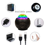 M2 8W Lumière d'ambiance de projection laser Ciel étoilé de Noël Lumière de couchage rotative avec motif d'eau dynamique étoilé, USB, Batterie
