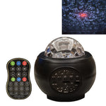 M2 8W Lumière d'ambiance de projection laser Ciel étoilé de Noël Lumière de couchage rotative avec motif d'eau dynamique étoilé, USB, Batterie