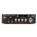 Amplificateur de puissance numérique intelligent G919 avec Bluetooth / USB / SD / FM intégré, mini amplificateur, prise EU