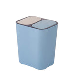 Poubelle de tri sélectif humide et sec pour cuisine domestique, Corbeille à papier, Bleu, Blanc, Gris, Beige
